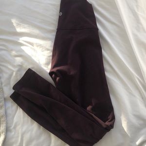 Full On Luon Plum High Rise Leggings